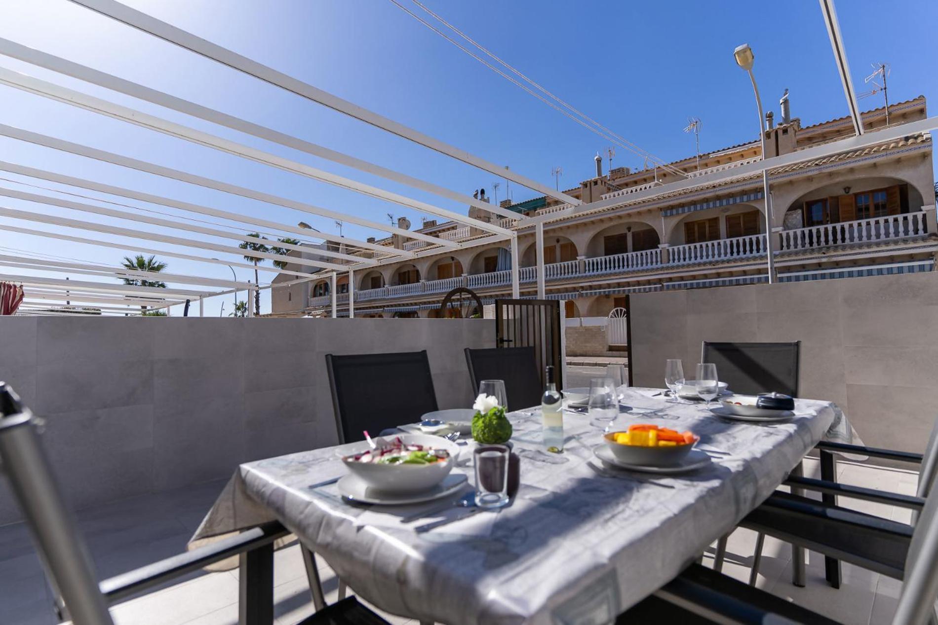 Rentafive Gran Casa Reformada Terraza Villa Santa Pola Bagian luar foto